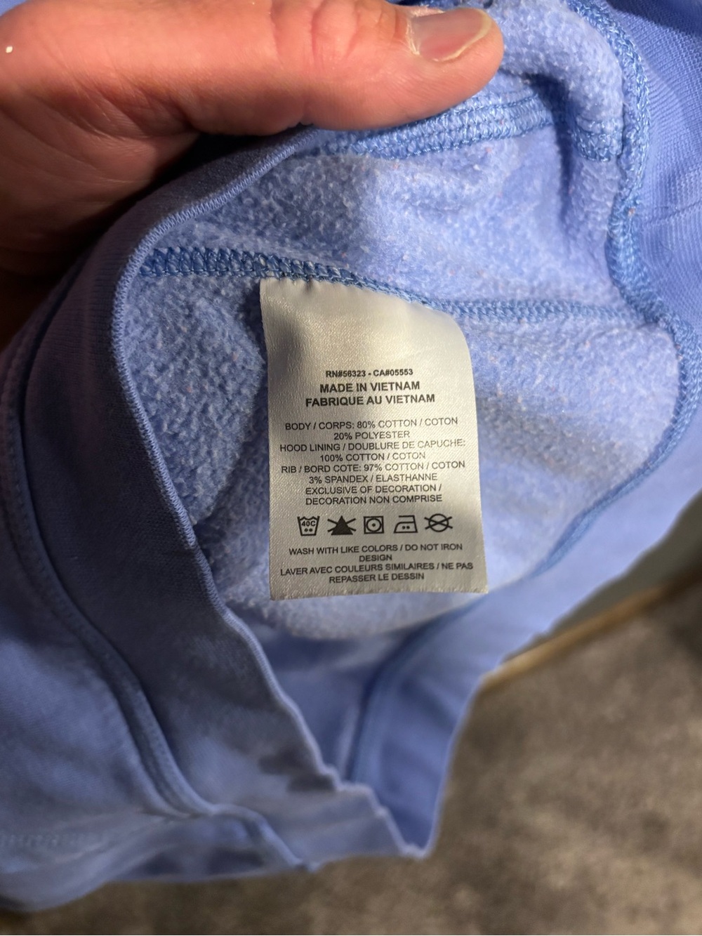 Kids Nike Light Purple Hoodie with White Logo - Picture 4 of 6